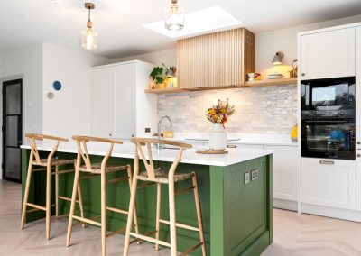 Vibrant Lime-Themed Country Kitchen